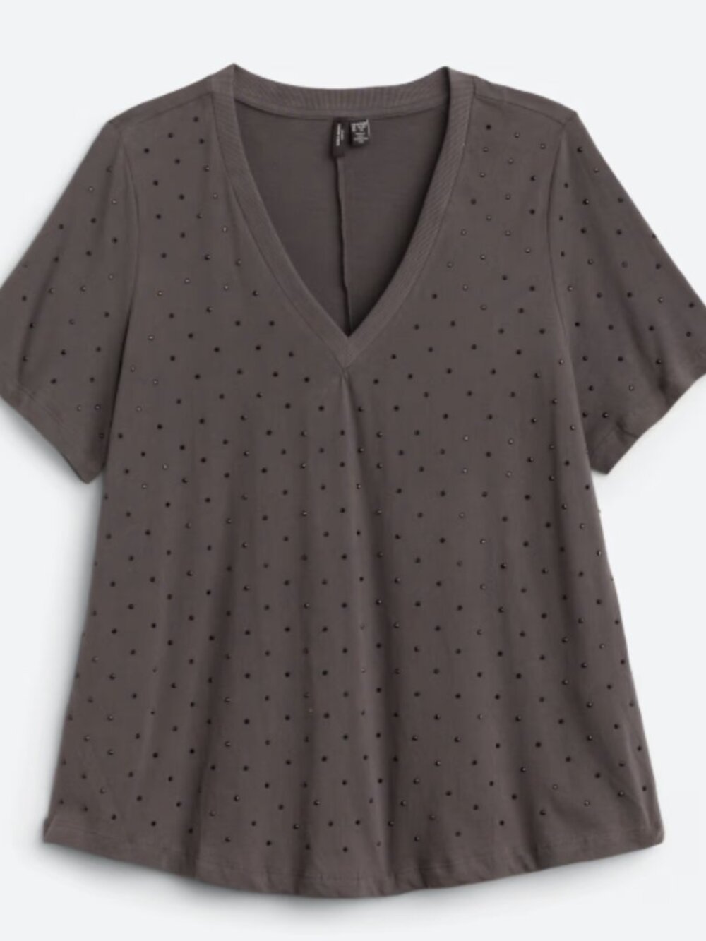 Vero Moda V Neck Jewel Detail Jersey Knit 2X